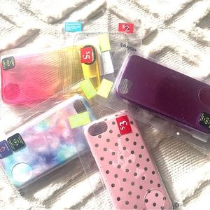 Lot Of 5 IPhone Cases. Compatible With iPhone 6/7/8/SE